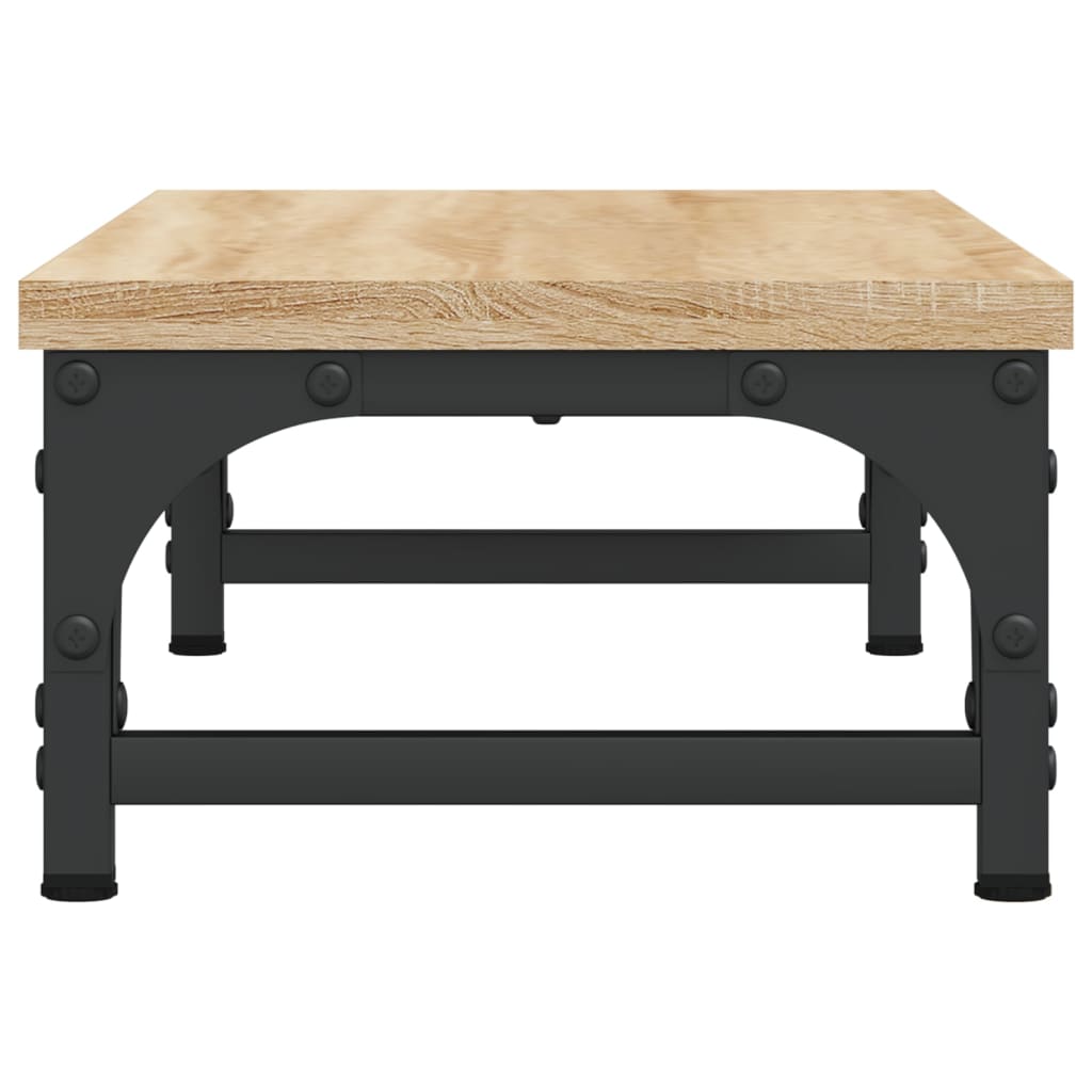 sonoma tölgy színű szerelt fa monitorállvány 55 x 23 x 14 cm