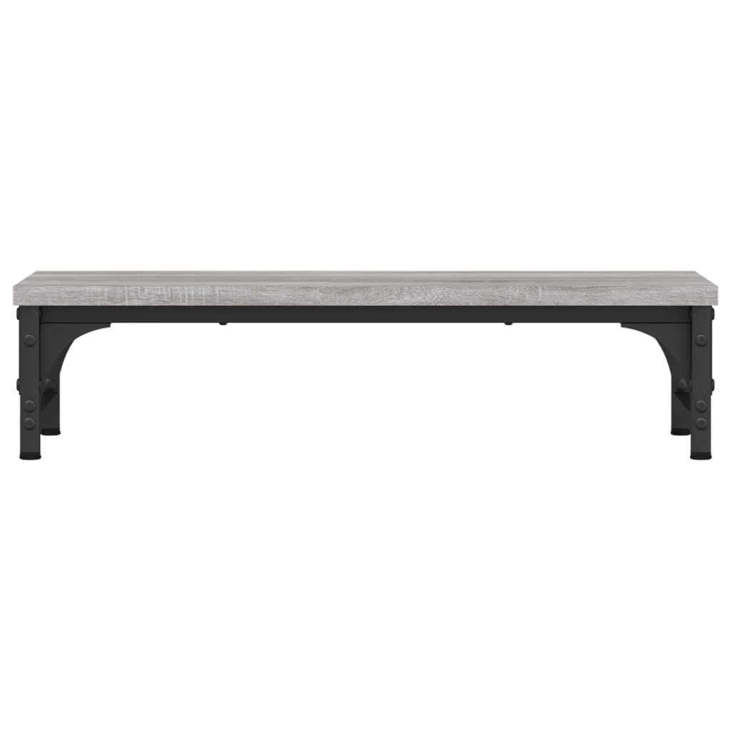 szürke sonoma színű szerelt fa monitorállvány 55 x 23 x 14 cm