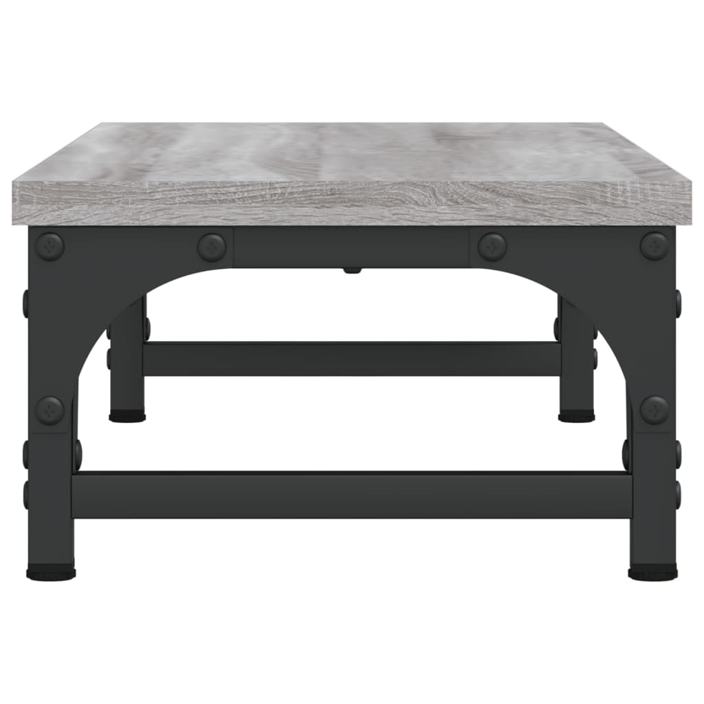 szürke sonoma színű szerelt fa monitorállvány 55 x 23 x 14 cm
