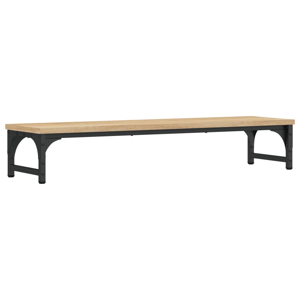 sonoma tölgy színű szerelt fa monitorállvány 85 x 23 x 14 cm