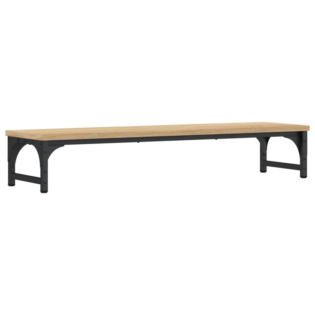 sonoma tölgy színű szerelt fa monitorállvány 85 x 23 x 14 cm