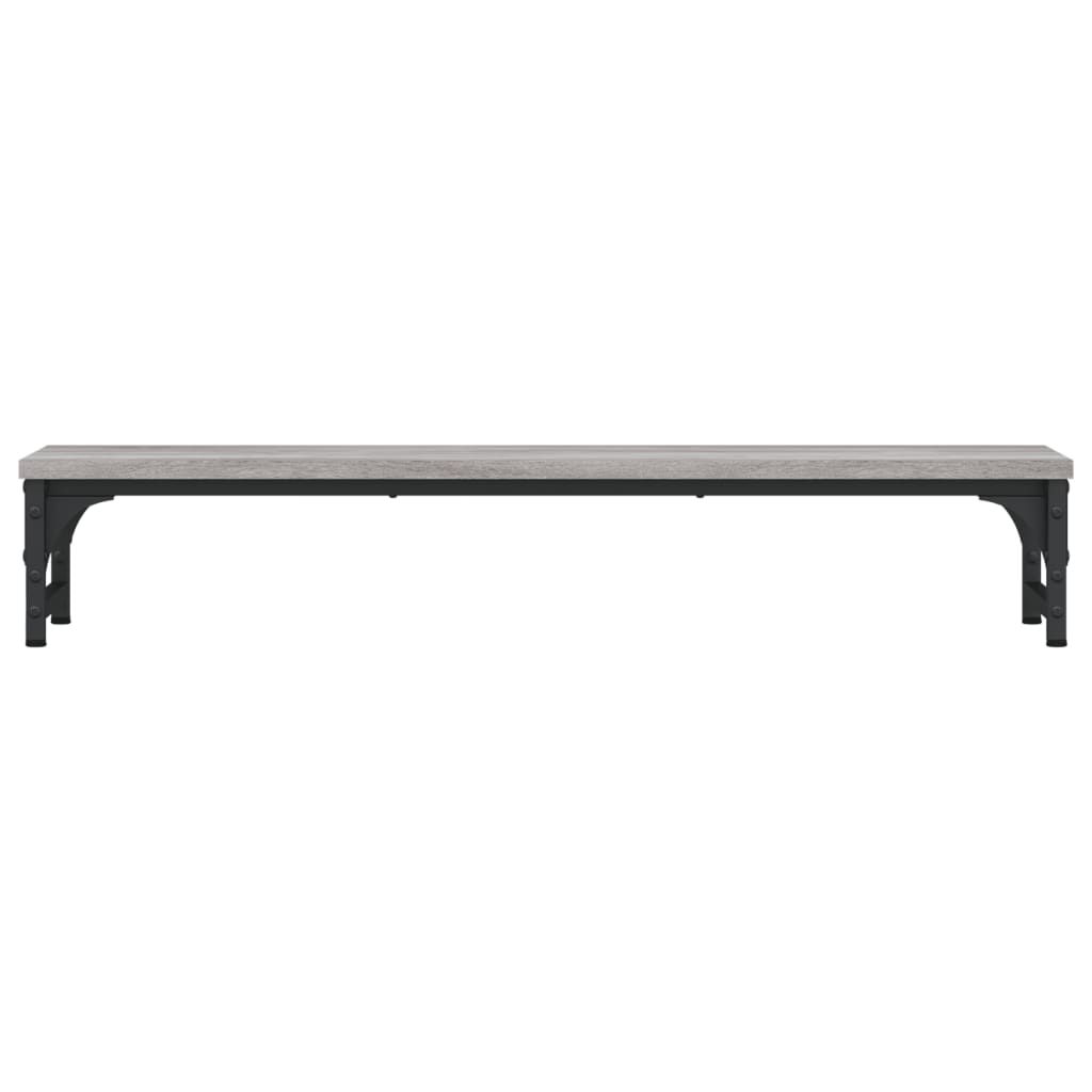 szürke sonoma színű szerelt fa monitorállvány 85 x 23 x 15,5 cm