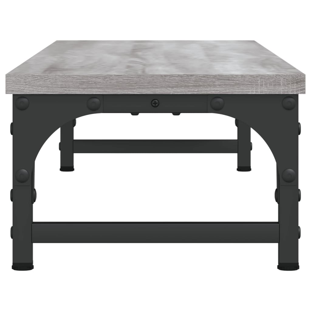 szürke sonoma színű szerelt fa monitorállvány 85 x 23 x 15,5 cm
