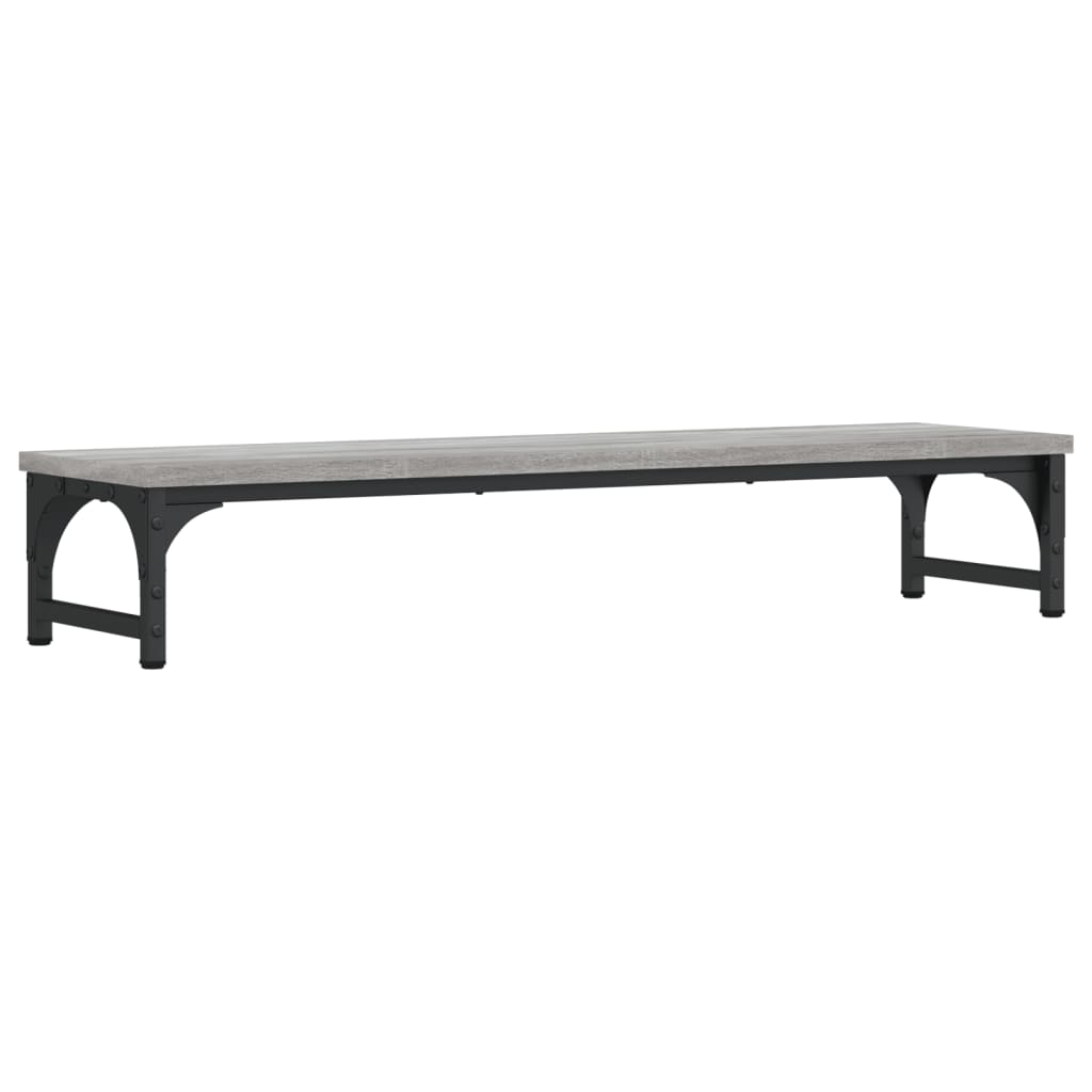 szürke sonoma színű szerelt fa monitorállvány 85 x 23 x 15,5 cm