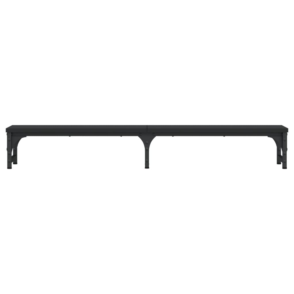 fekete szerelt fa monitorállvány 105 x 23 x 15,5 cm