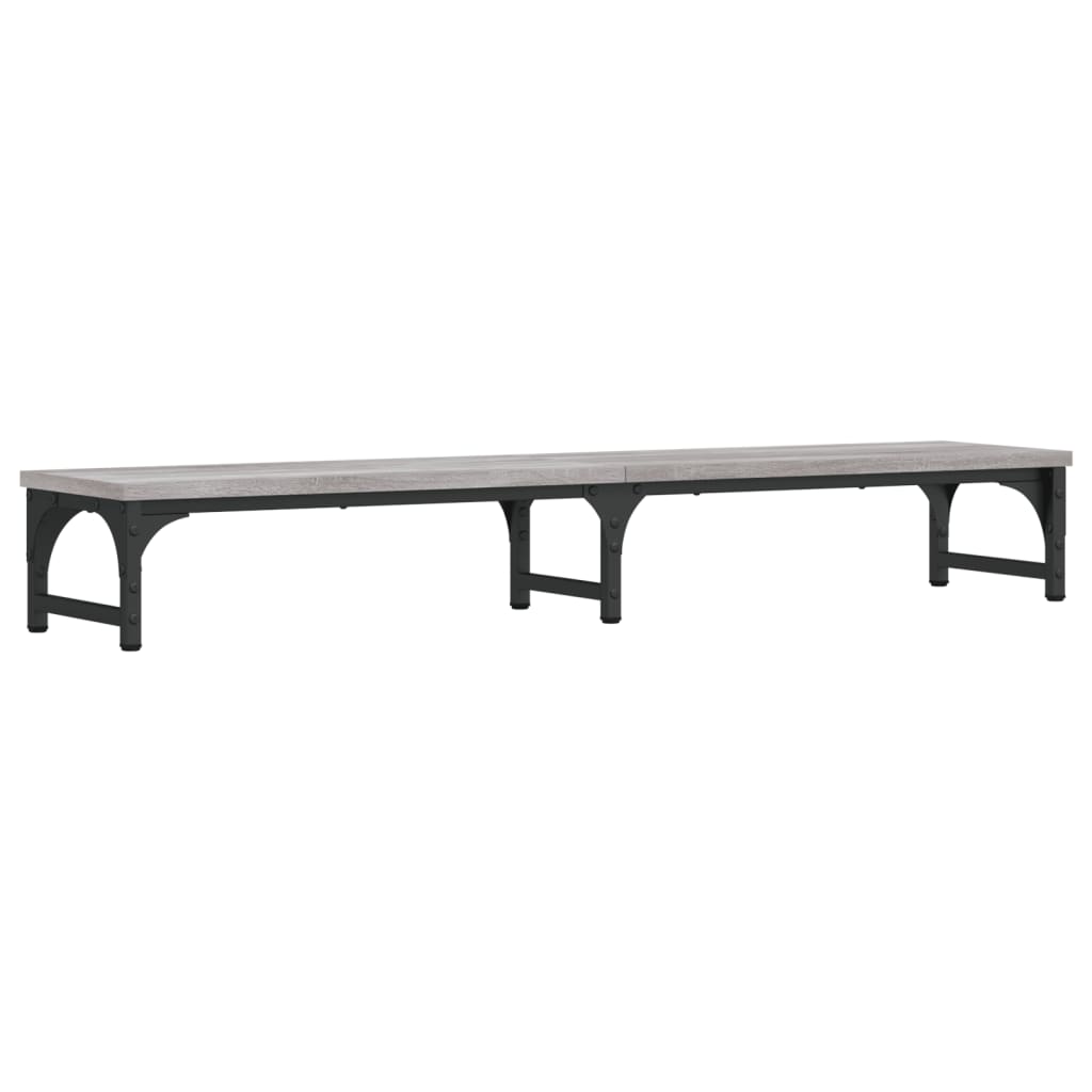 szürke sonoma színű szerelt fa monitorállvány 105x23x15,5 cm