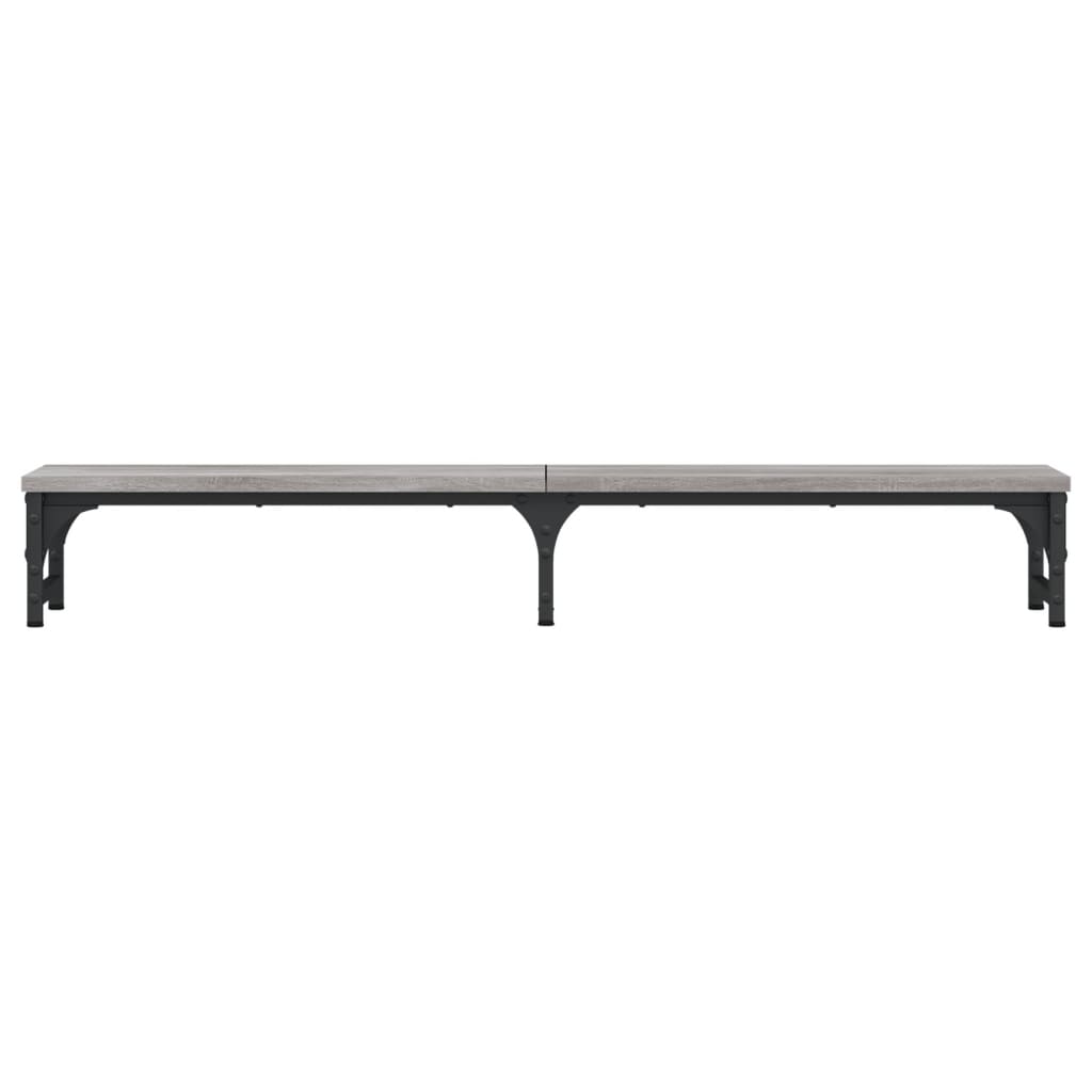 szürke sonoma színű szerelt fa monitorállvány 105x23x15,5 cm