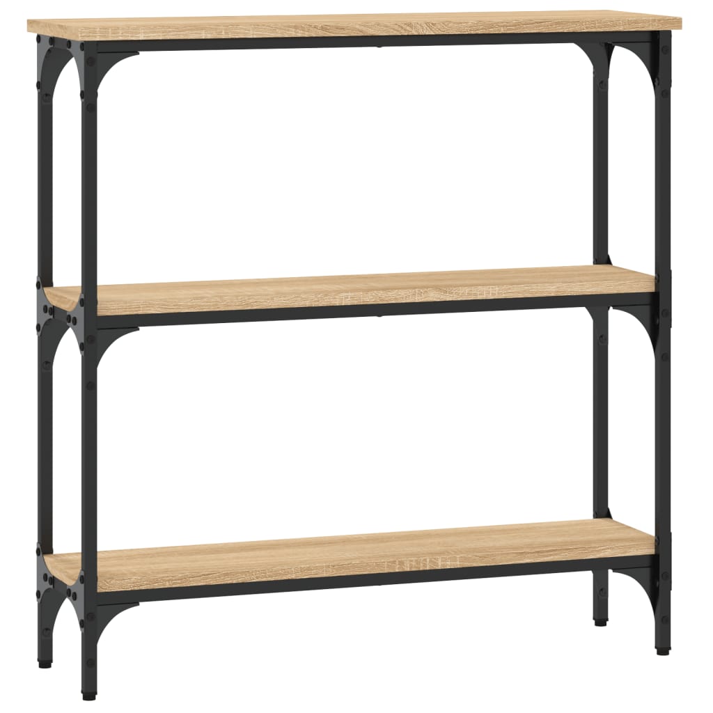 sonoma tölgyfa konzolasztal 75 x 22,5 x 75 cm rétegelt fából