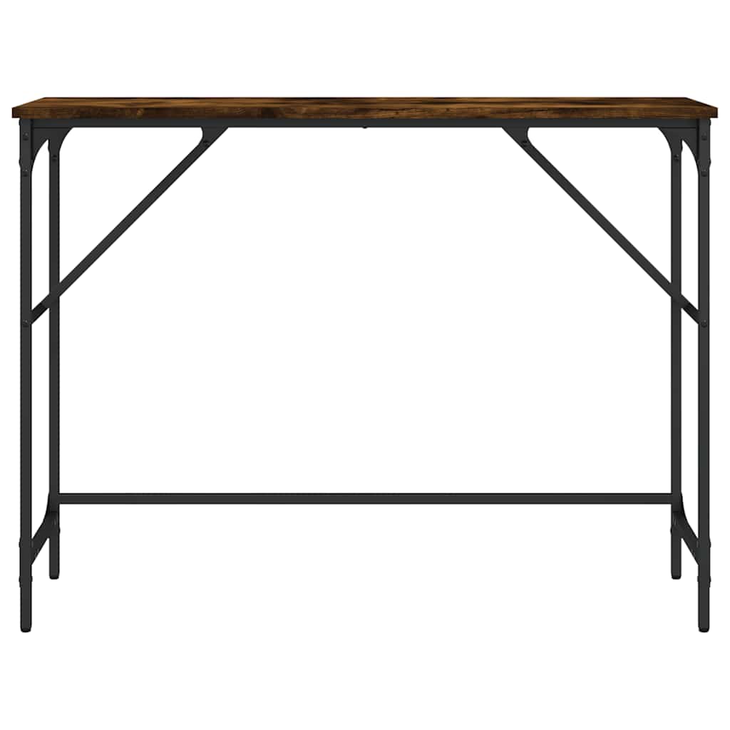 füstös tölgy színű szerelt fa tálalóasztal 100x32x75 cm