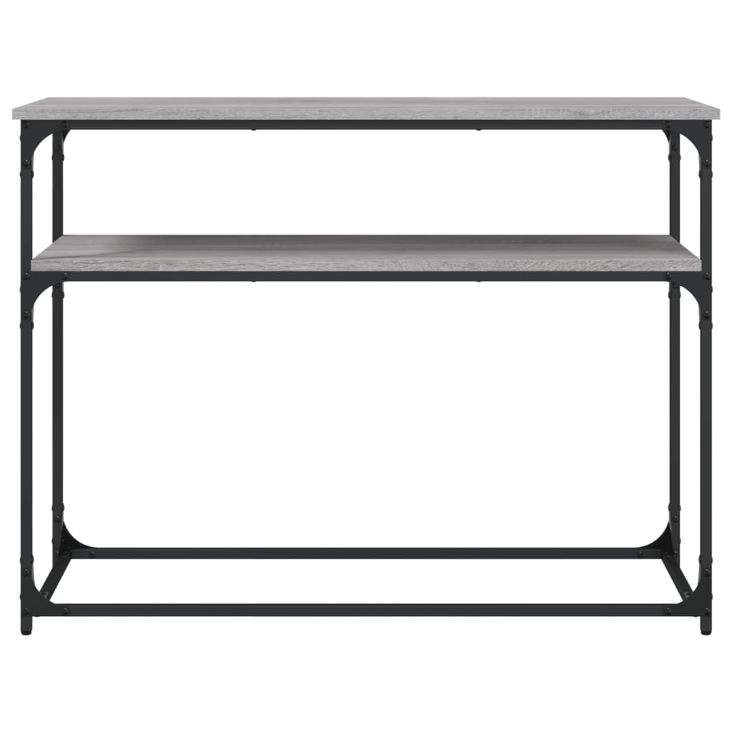 szürke sonoma színű szerelt fa tálalóasztal 100x35,5x75 cm