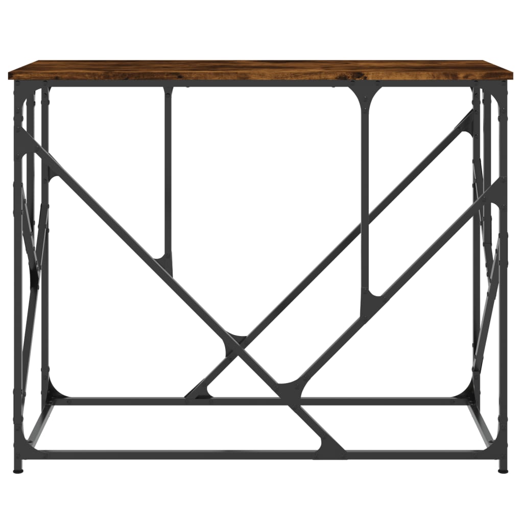 füstös tölgy színű szerelt fa tálalóasztal 100x40x80 cm