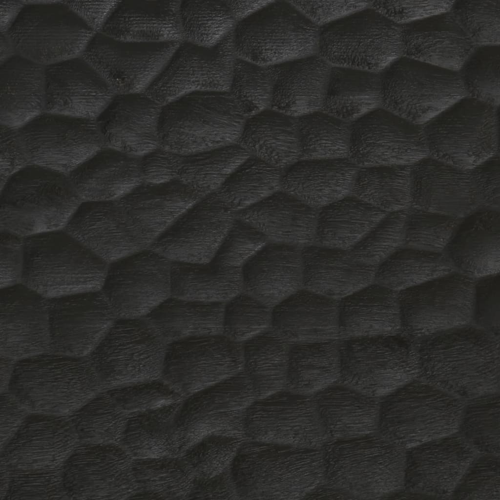 fekete tömör mangófa dohányzóasztal 80 x 50 x 40 cm