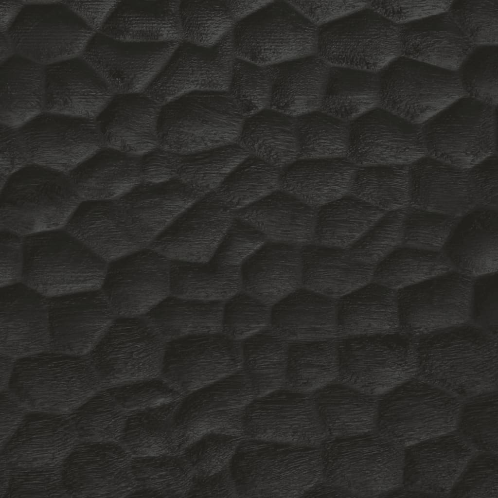 fekete tömör mangófa TV-szekrény 100 x 33 x 46 cm