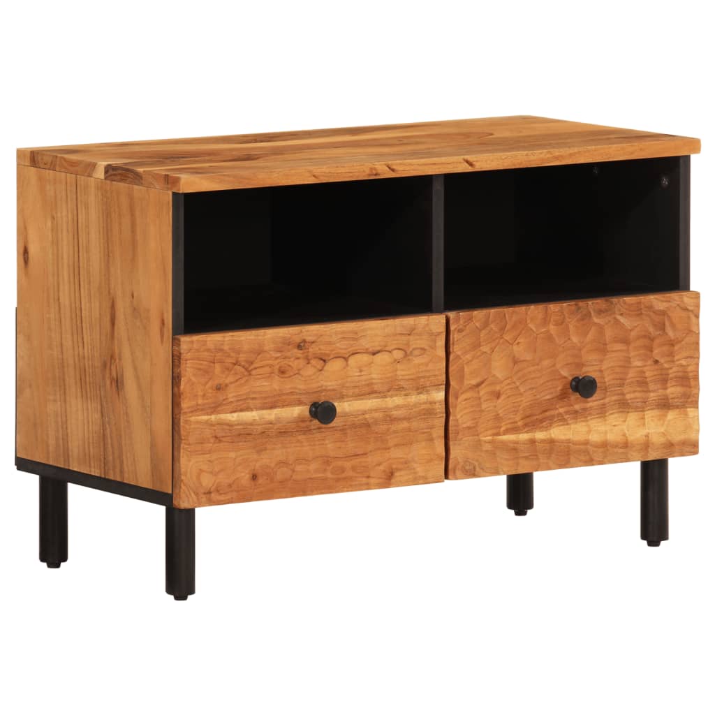 tömör akácfa TV-szekrény 70 x 33 x 46 cm