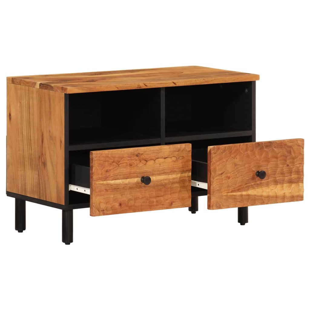 tömör akácfa TV-szekrény 70 x 33 x 46 cm