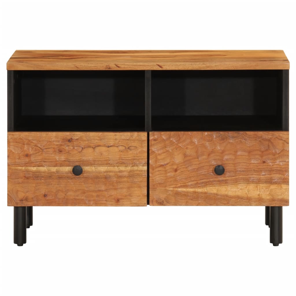 tömör akácfa TV-szekrény 70 x 33 x 46 cm