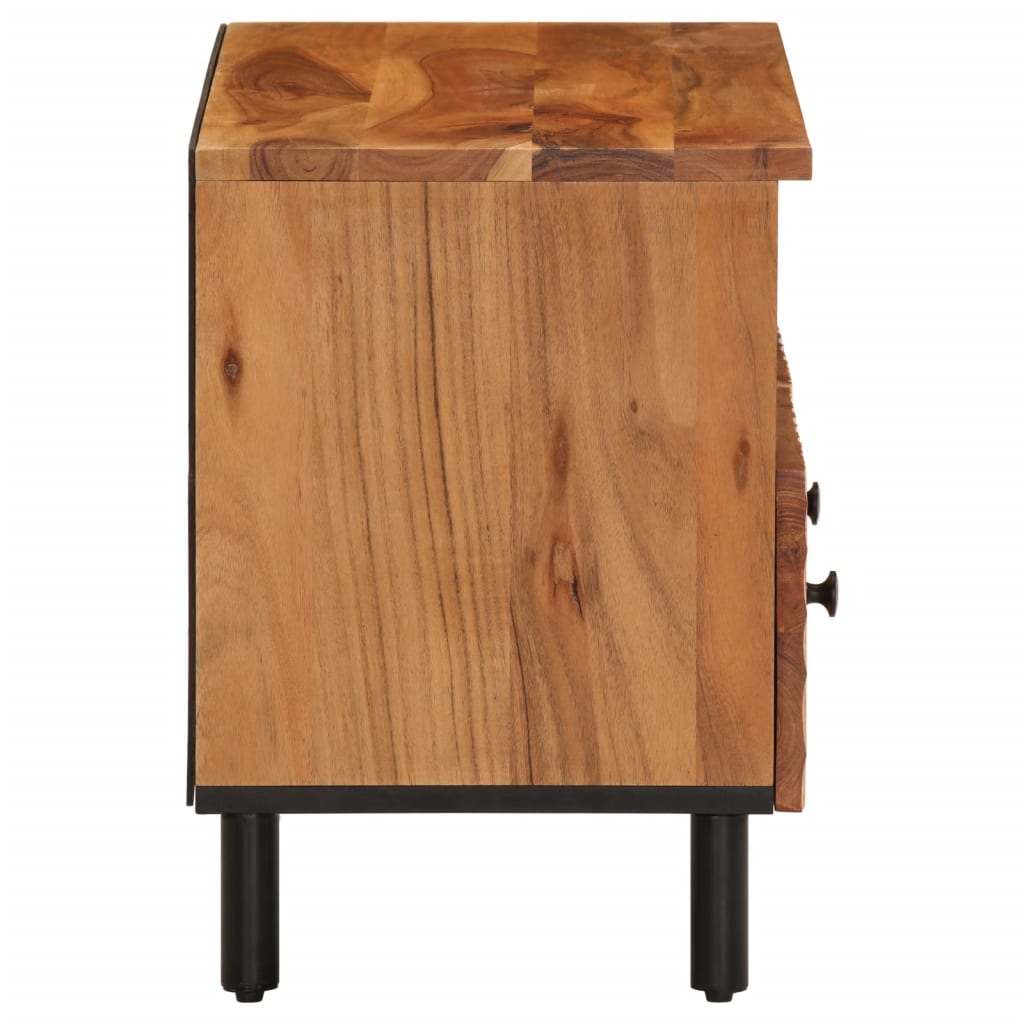 tömör akácfa TV-szekrény 70 x 33 x 46 cm
