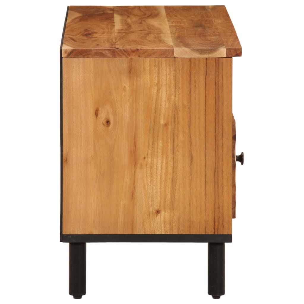 tömör akácfa és szerelt fa TV-szekrény 100 x 33 x 46 cm