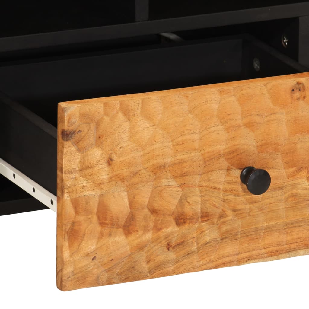 tömör akácfa és szerelt fa TV-szekrény 100 x 33 x 46 cm