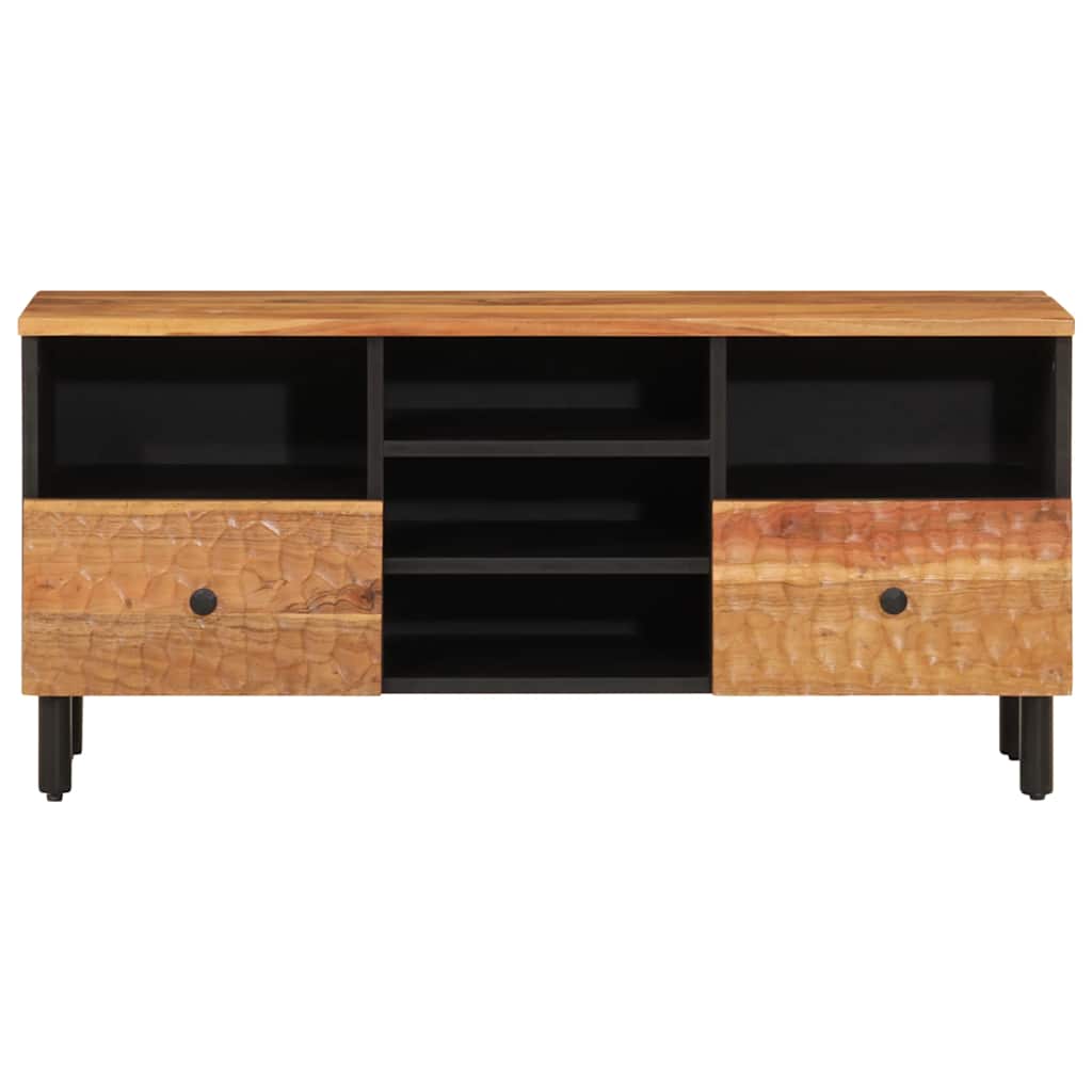 tömör akácfa és szerelt fa TV-szekrény 100 x 33 x 46 cm