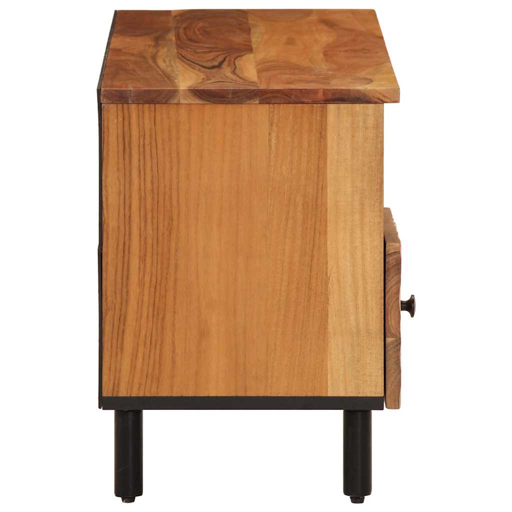 tömör akácfa és szerelt fa TV-szekrény 100 x 33 x 46 cm