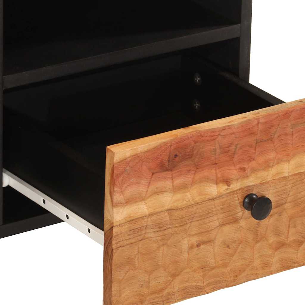 tömör akácfa és szerelt fa TV-szekrény 100 x 33 x 46 cm