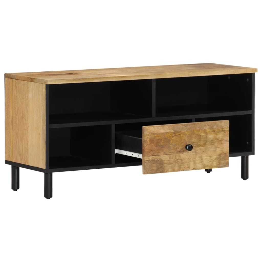 tömör mangófa TV-szekrény 100 x 33 x 46 cm