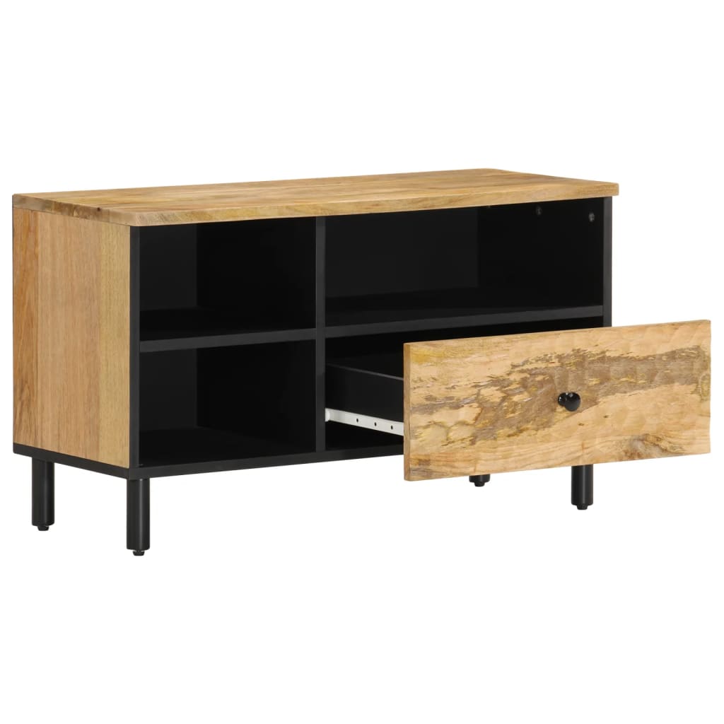 tömör mangófa TV-szekrény 80 x 33 x 46 cm