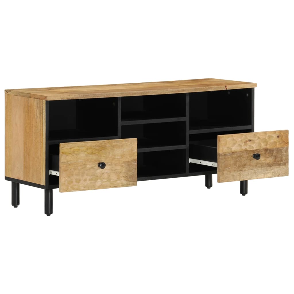 tömör mangófa TV-szekrény 100 x 33 x 46 cm
