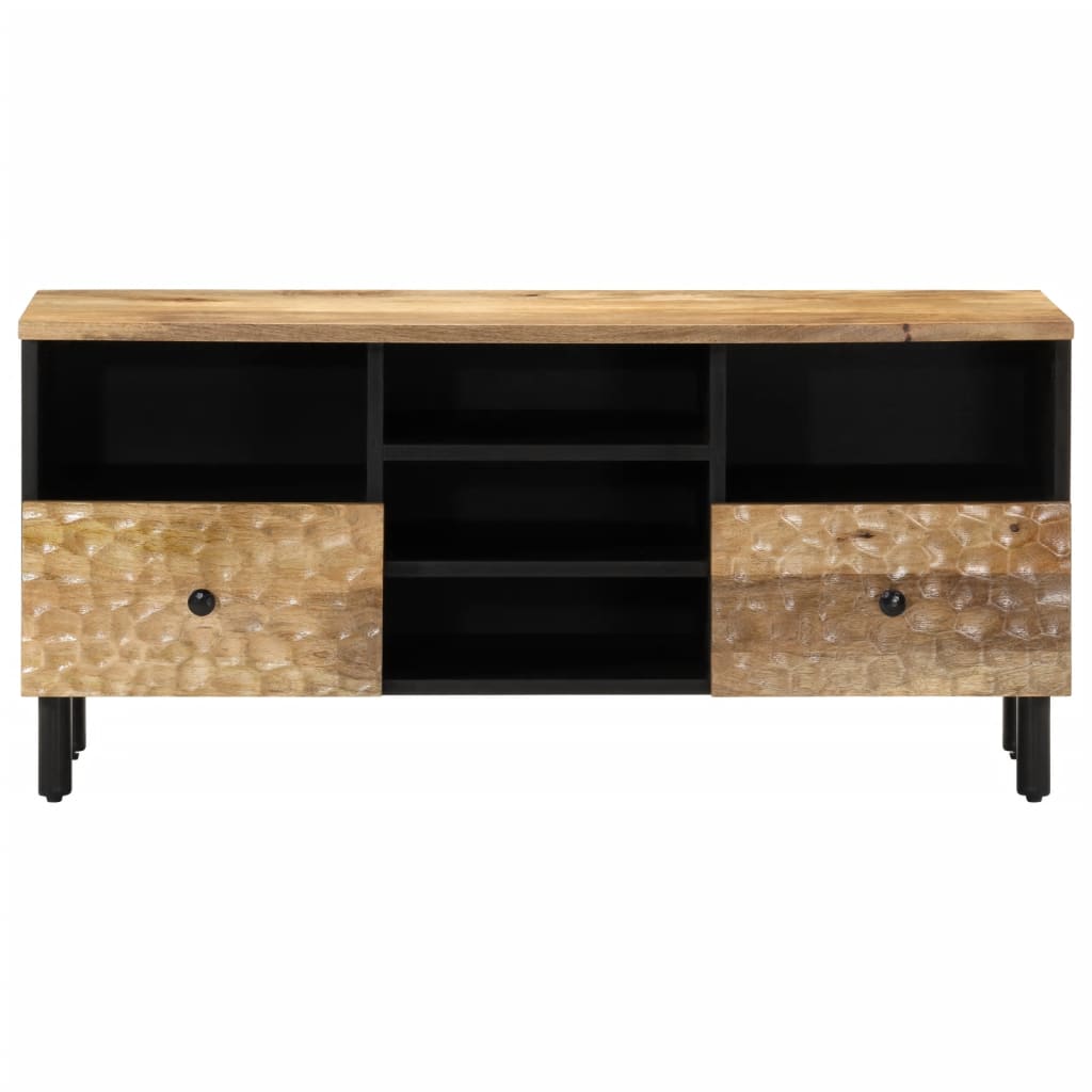 tömör mangófa TV-szekrény 100 x 33 x 46 cm