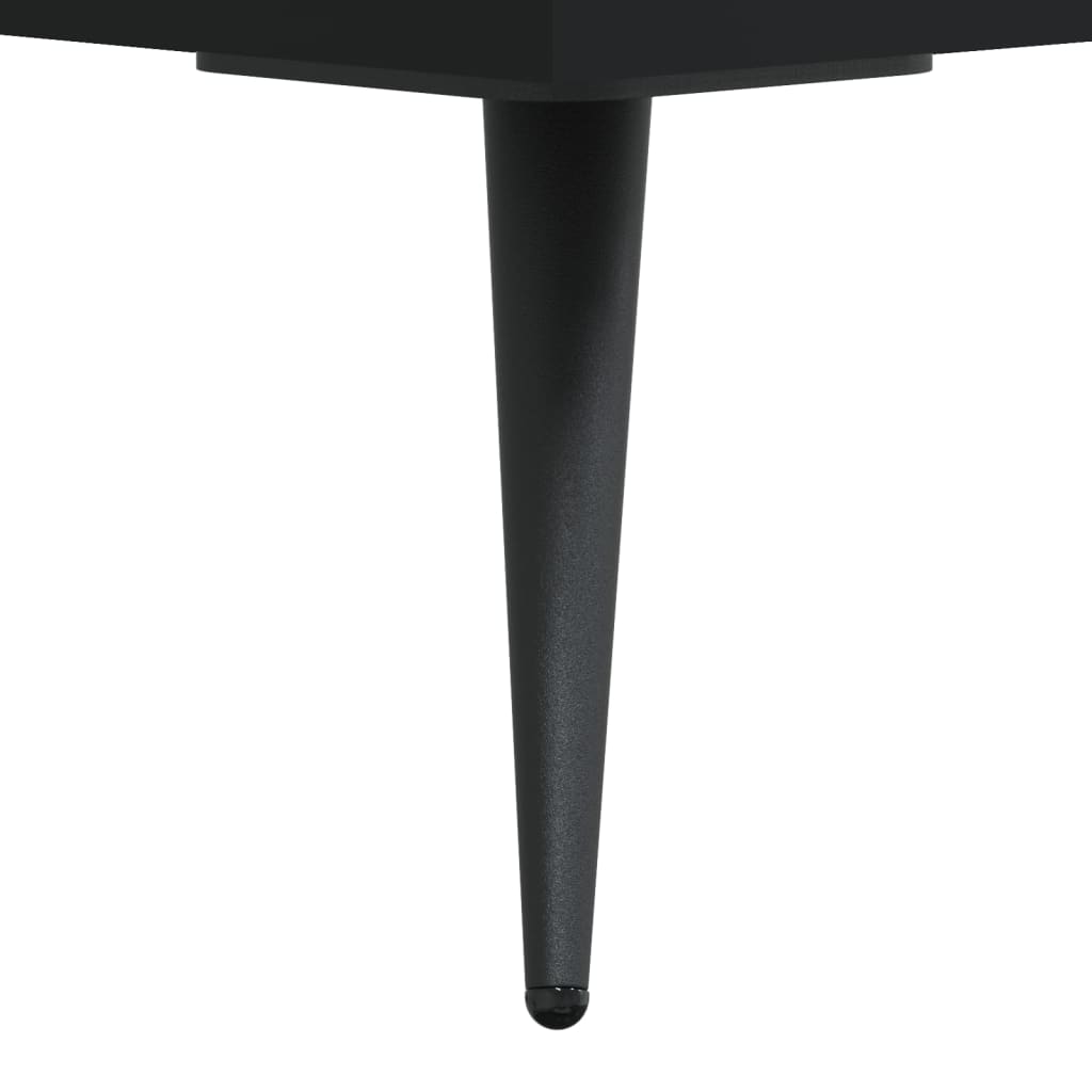 fekete szerelt fa magasszekrény 69,5 x 31 x 115 cm