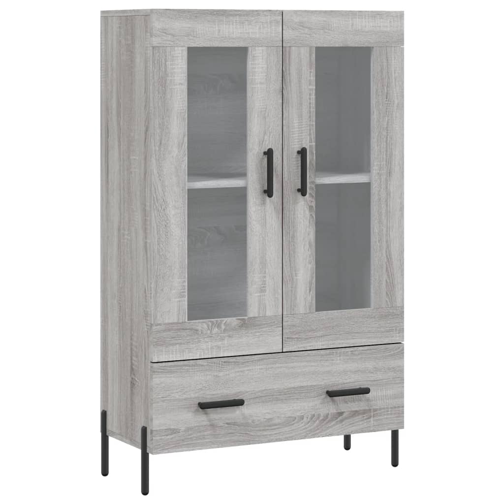 szürke sonoma szerelt fa magasszekrény 69,5 x 31 x 115 cm