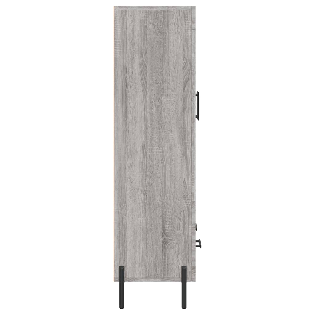 szürke sonoma szerelt fa magasszekrény 69,5 x 31 x 115 cm