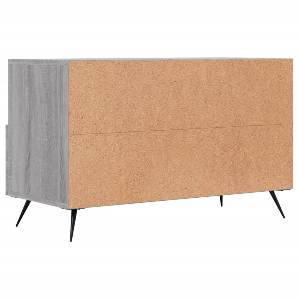 szürke sonoma színű szerelt fa TV-szekrény 80x36x50 cm