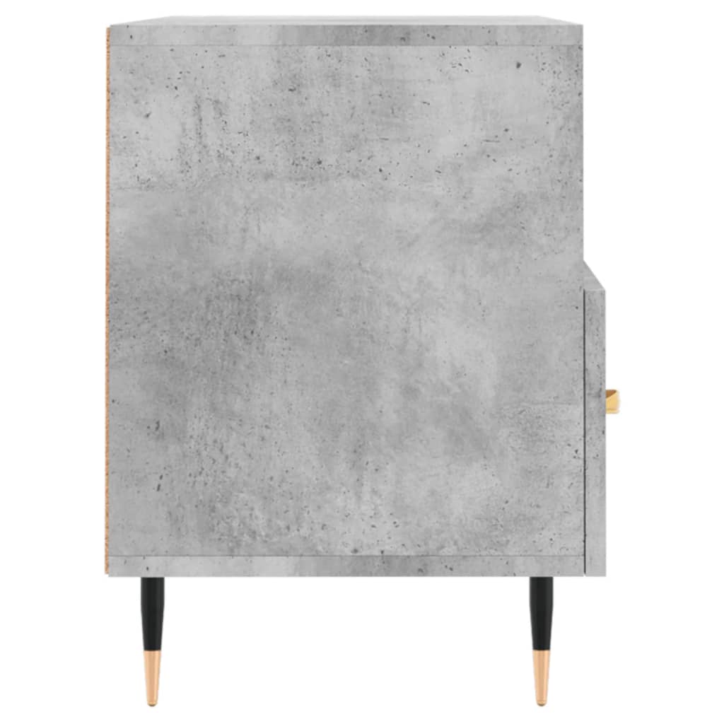betonszürke szerelt fa TV-szekrény 80 x 36 x 50 cm