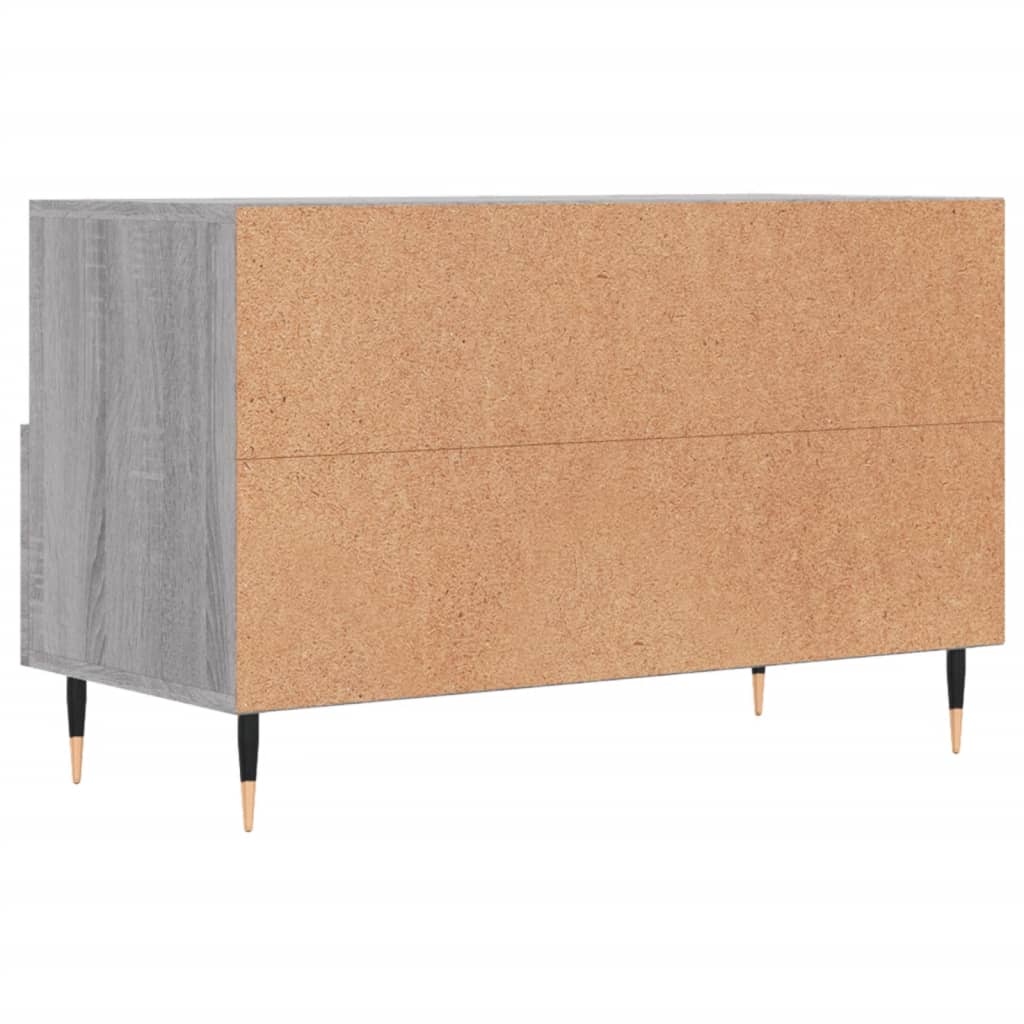 szürke sonoma színű szerelt fa TV-szekrény 80x36x50 cm