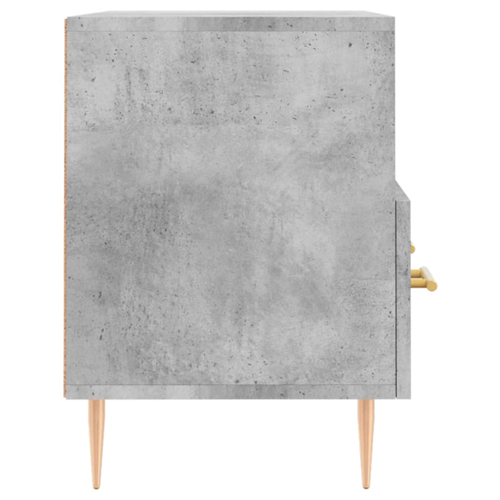 betonszürke szerelt fa TV-szekrény 80 x 36 x 50 cm