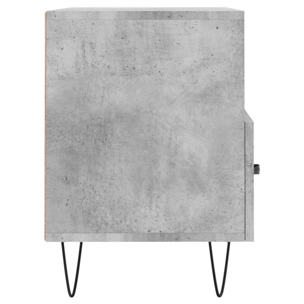 betonszürke szerelt fa TV-szekrény 80 x 36 x 50 cm
