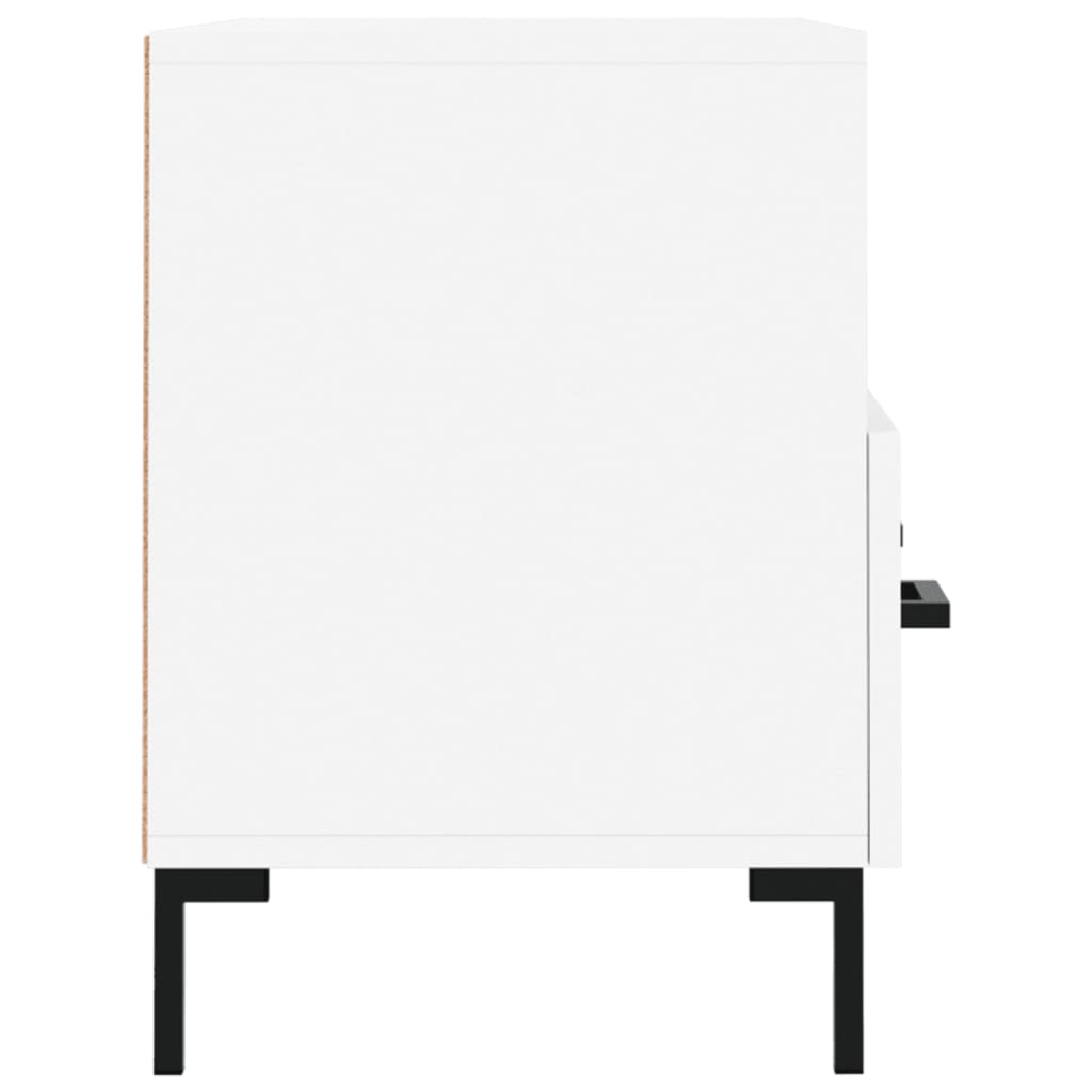 fehér szerelt fa TV-szekrény 80 x 36 x 50 cm