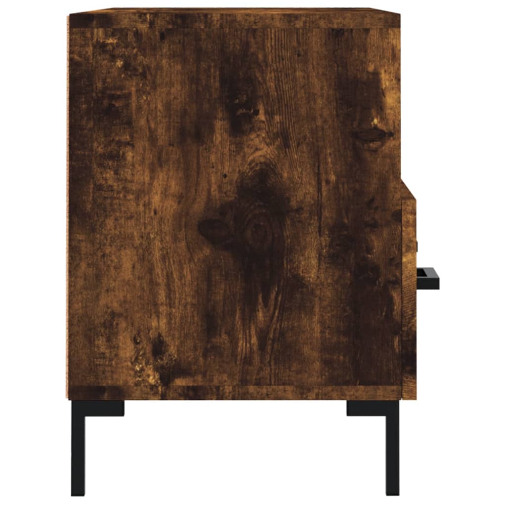 füstös tölgy színű szerelt fa TV-szekrény 80 x 36 x 50 cm
