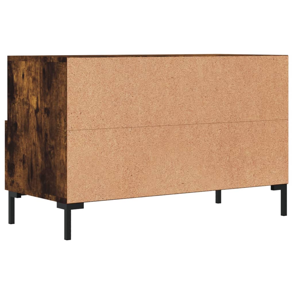 füstös tölgy színű szerelt fa TV-szekrény 80 x 36 x 50 cm