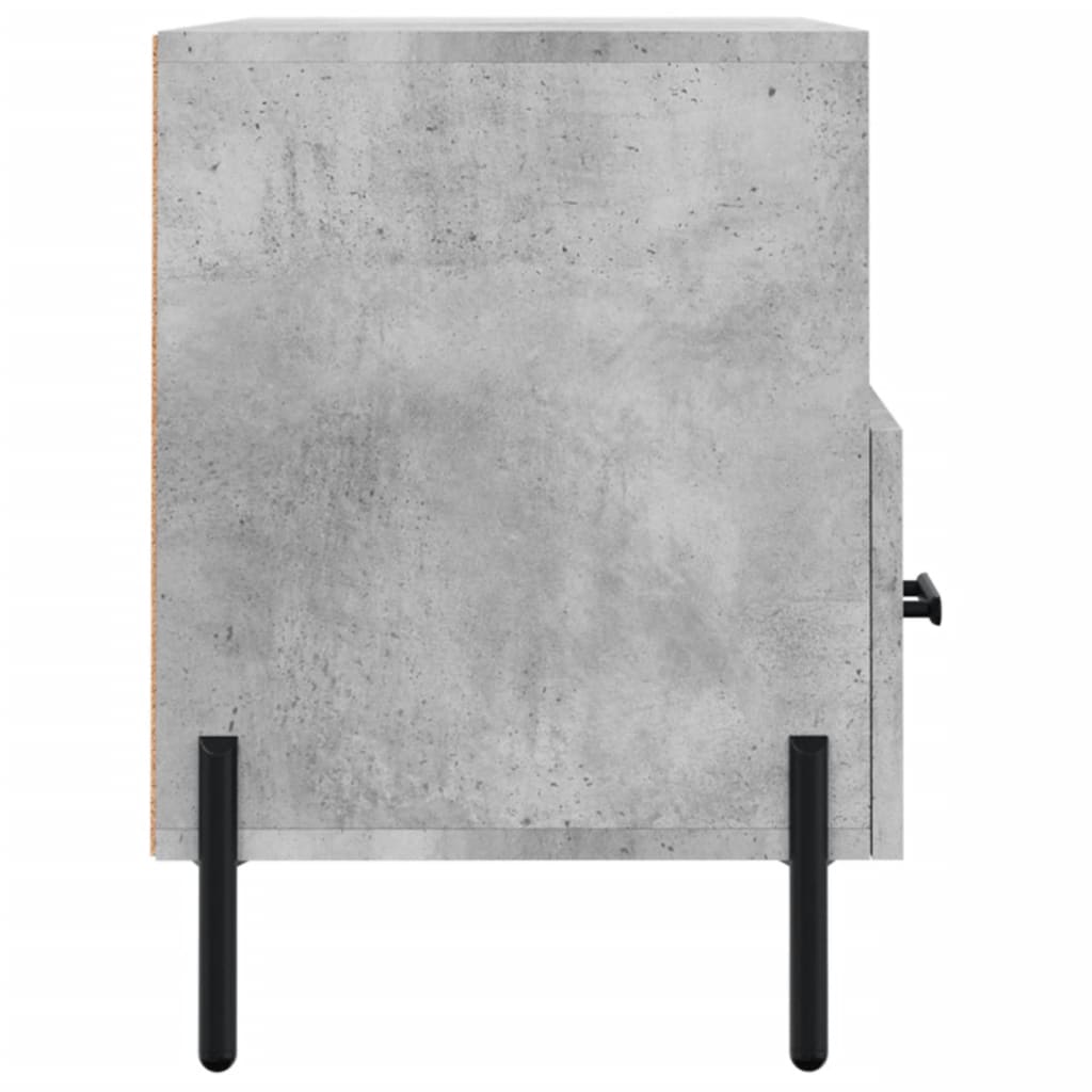 betonszürke szerelt fa TV-szekrény 80 x 36 x 50 cm