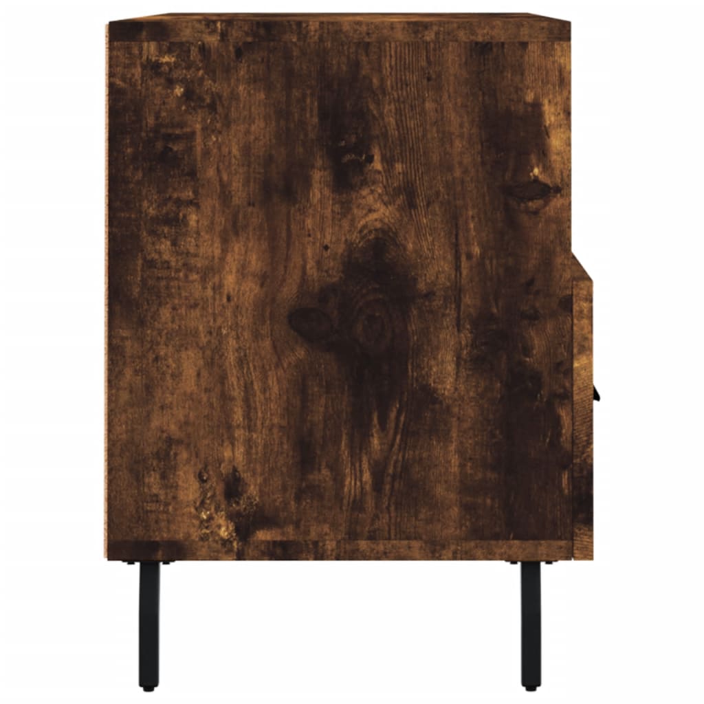 füstös tölgy színű szerelt fa TV-szekrény 80 x 36 x 50 cm