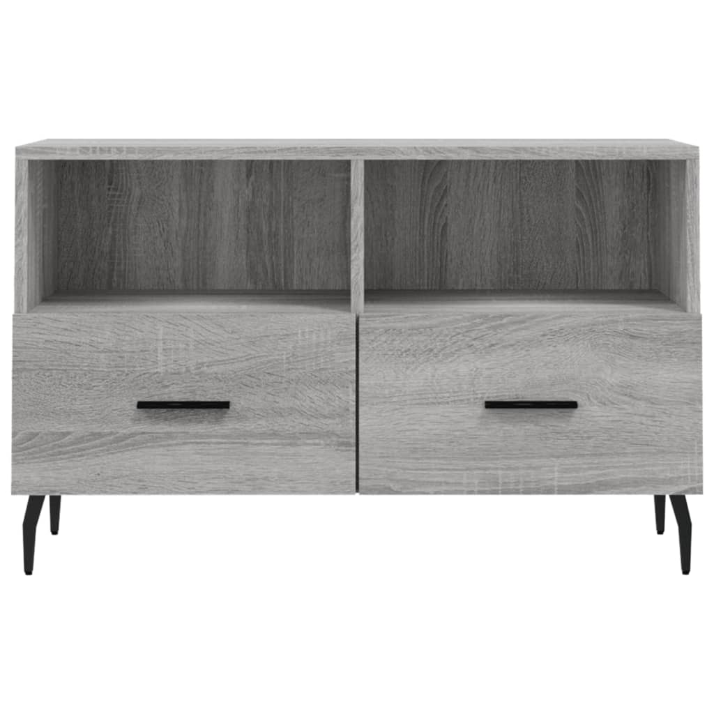 szürke sonoma színű szerelt fa TV-szekrény 80x36x50 cm