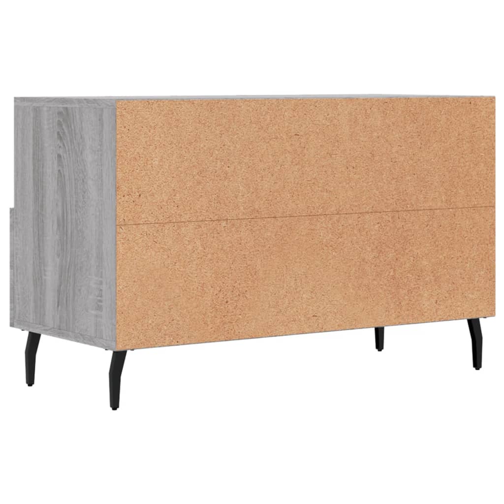 szürke sonoma színű szerelt fa TV-szekrény 80x36x50 cm