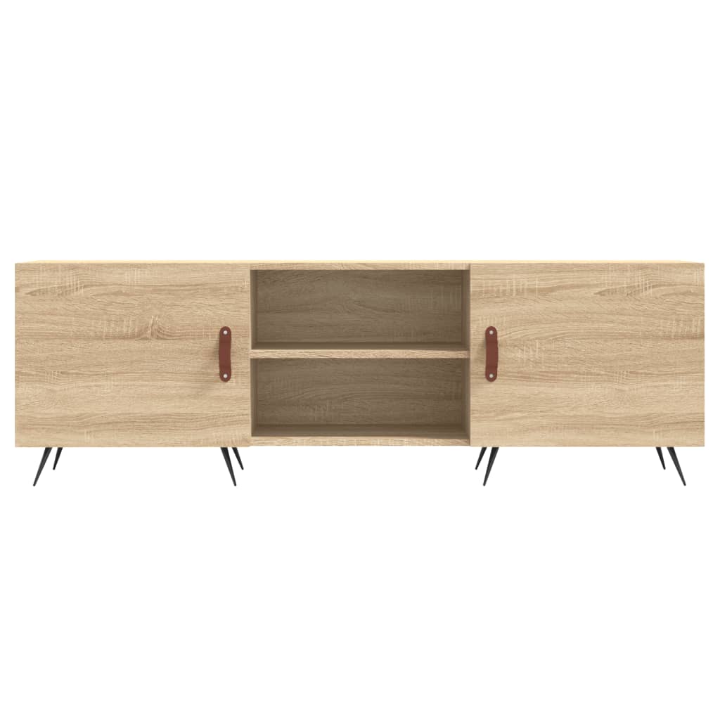 sonoma tölgyszínű szerelt fa TV-szekrény 150x30x50 cm