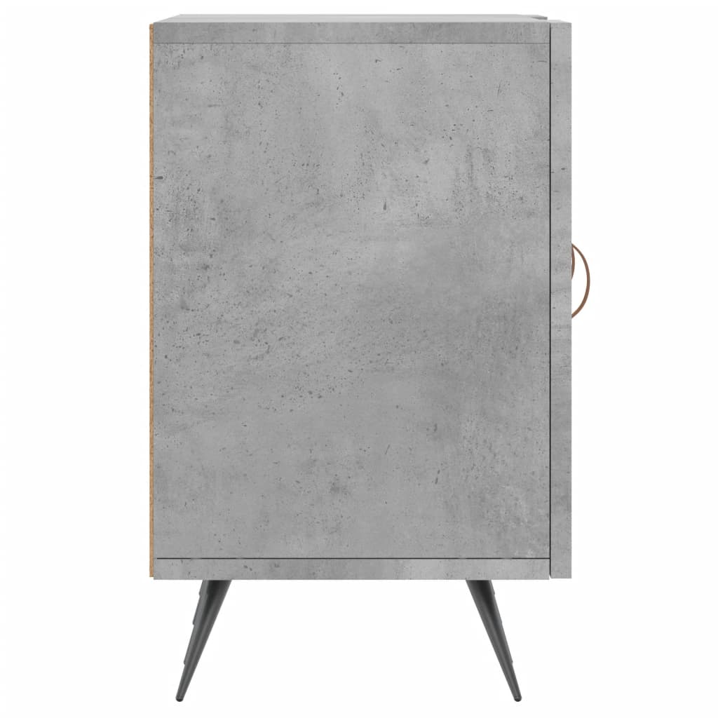 betonszürke szerelt fa TV-szekrény 150 x 30 x 50 cm