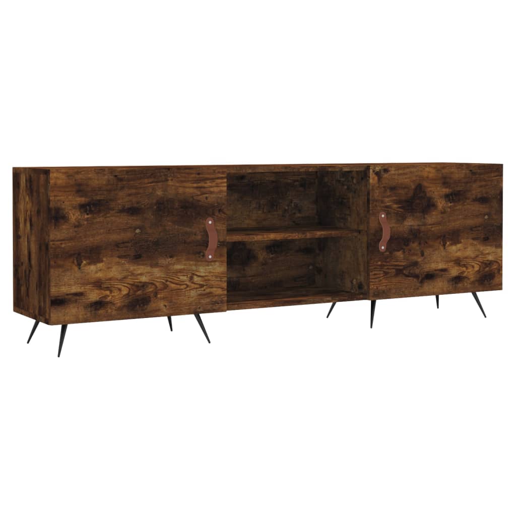 füstös tölgy színű szerelt fa TV-szekrény 150 x 30 x 44,5 cm