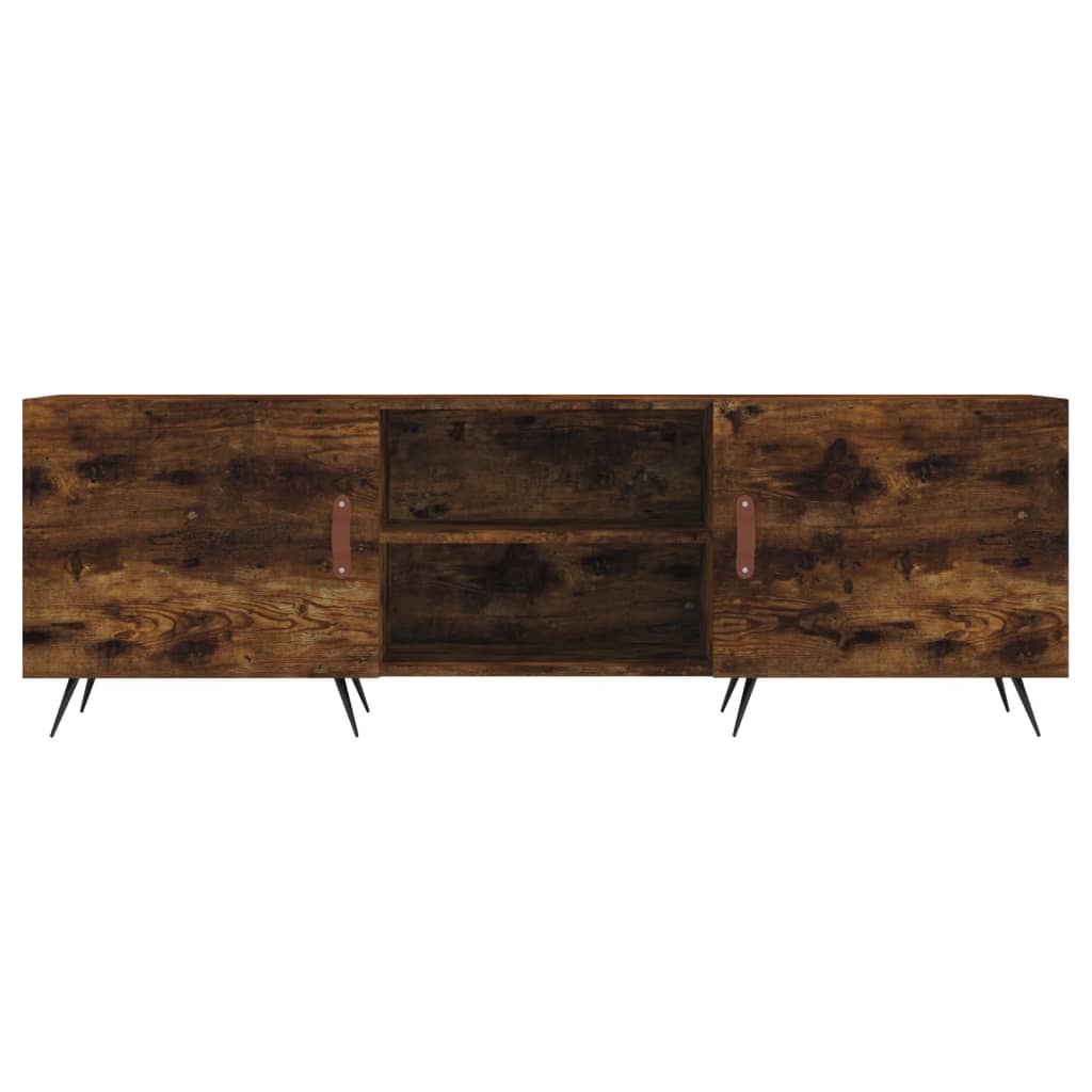 füstös tölgy színű szerelt fa TV-szekrény 150 x 30 x 44,5 cm