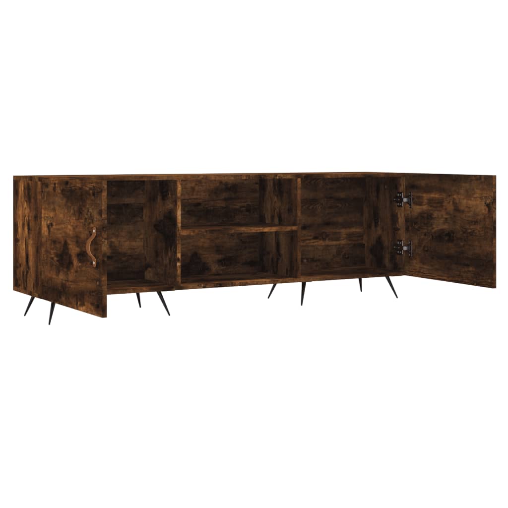 füstös tölgy színű szerelt fa TV-szekrény 150 x 30 x 44,5 cm